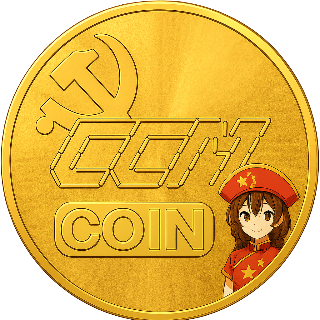 Stock market heatmap showing widespread losses with Chinese flag overlay